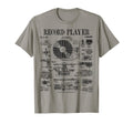 Vinyl Record Player Patent Dj T-Shirt - Minimalist Print for Adults - T-Shirt, Sweatshirt, Hoodie