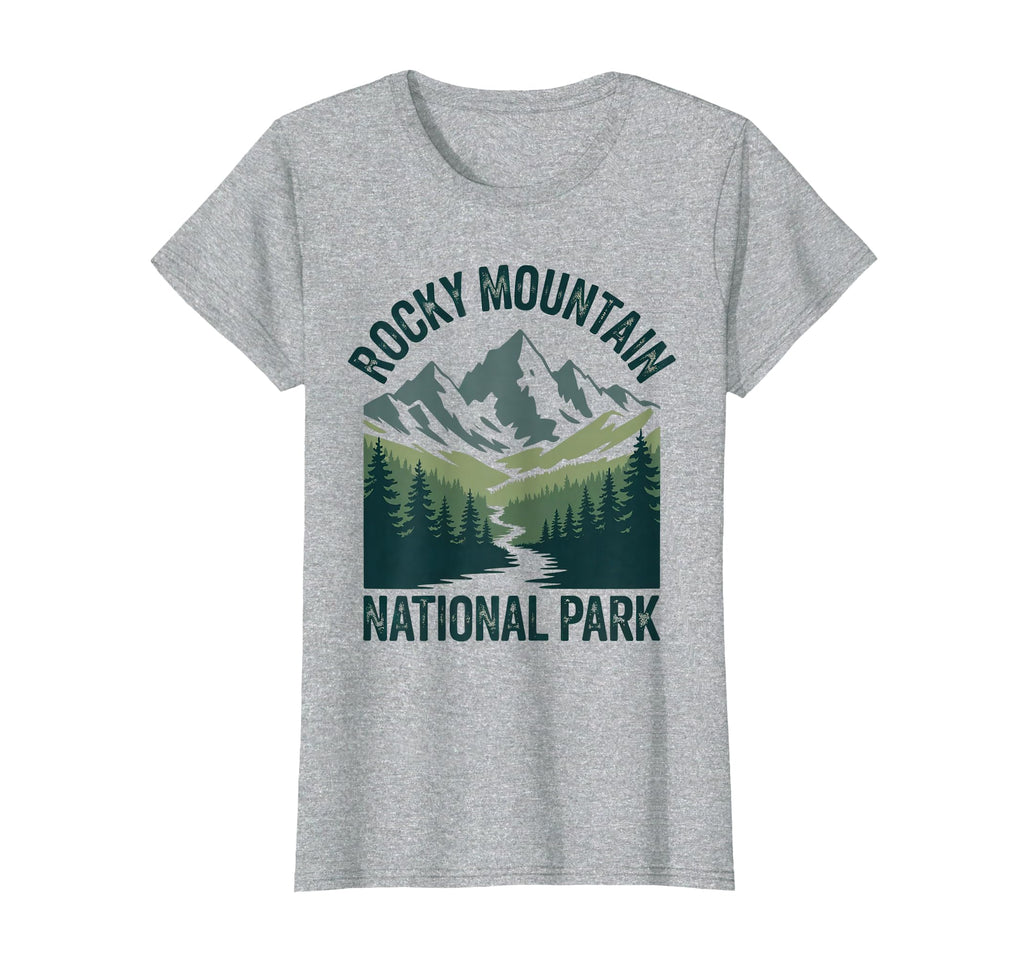 Rocky Mountains National Park Outdoor T-Shirt - Minimalist Print Unisex - T-Shirt, Sweatshirt, Hoodie