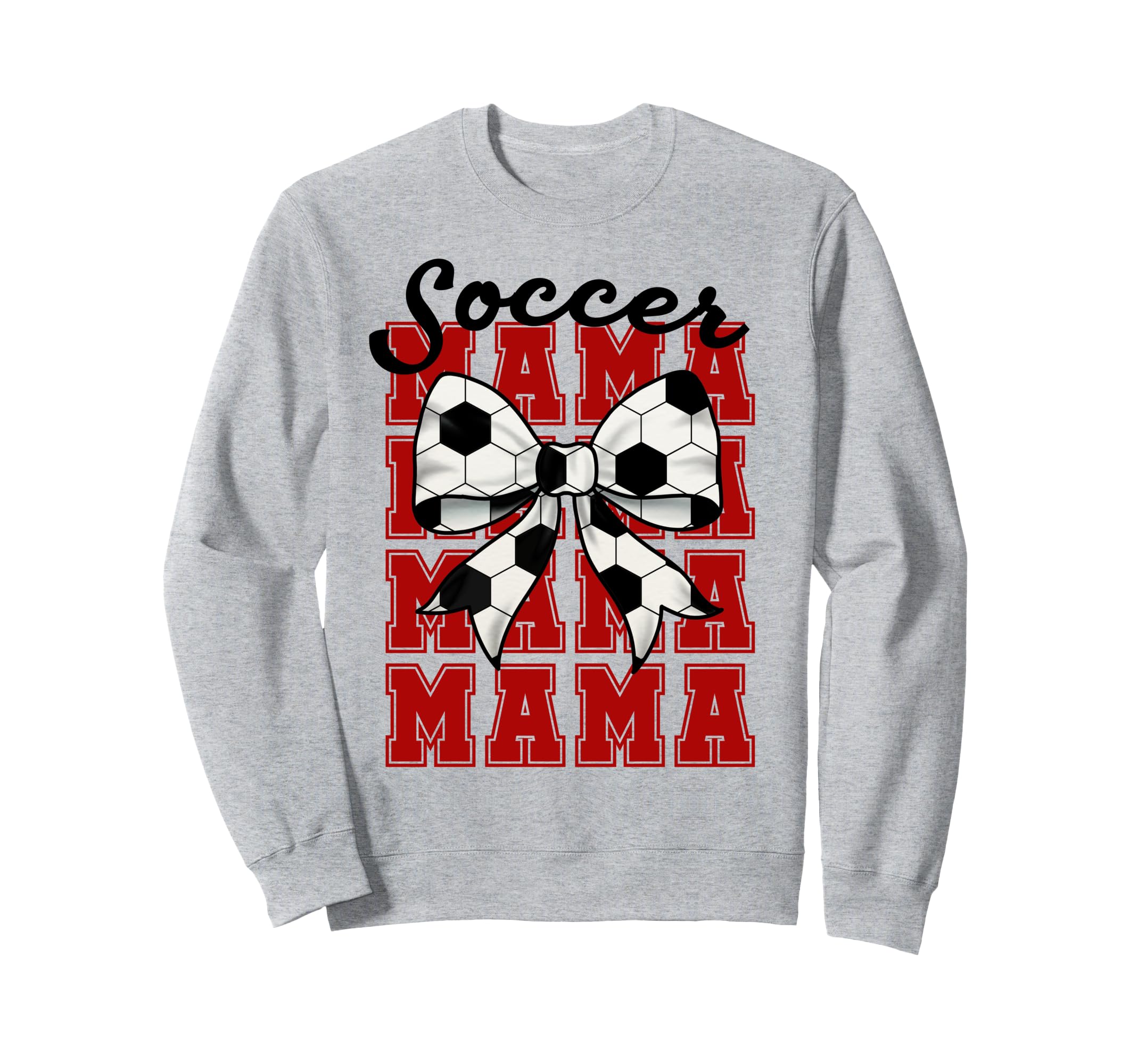 Soccer Bow Mama Mama Mama Mama Sweatshirt - Custom Art Print for Adults - T-Shirt, Sweatshirt, Hoodie
