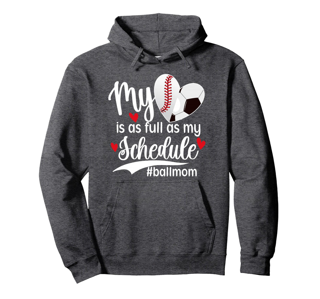 Ball Mom Proud Baseball Soccer Mom Hoodie - Unique Graphic Unisex - T-Shirt, Sweatshirt, Hoodie