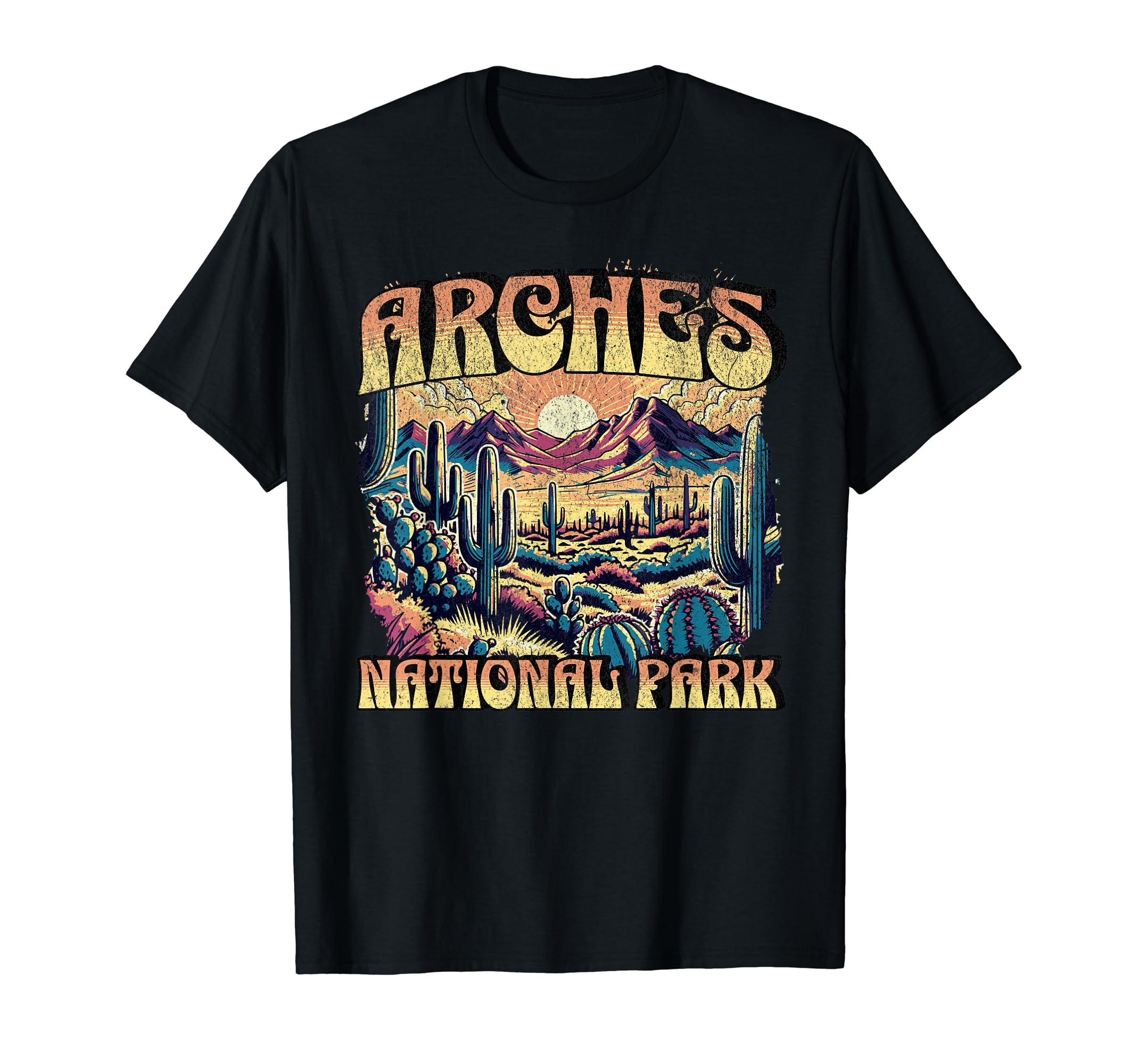 Arches National Park Utah Usa Outdoor T-Shirt - Minimalist Print for Adults - T-Shirt, Sweatshirt, Hoodie