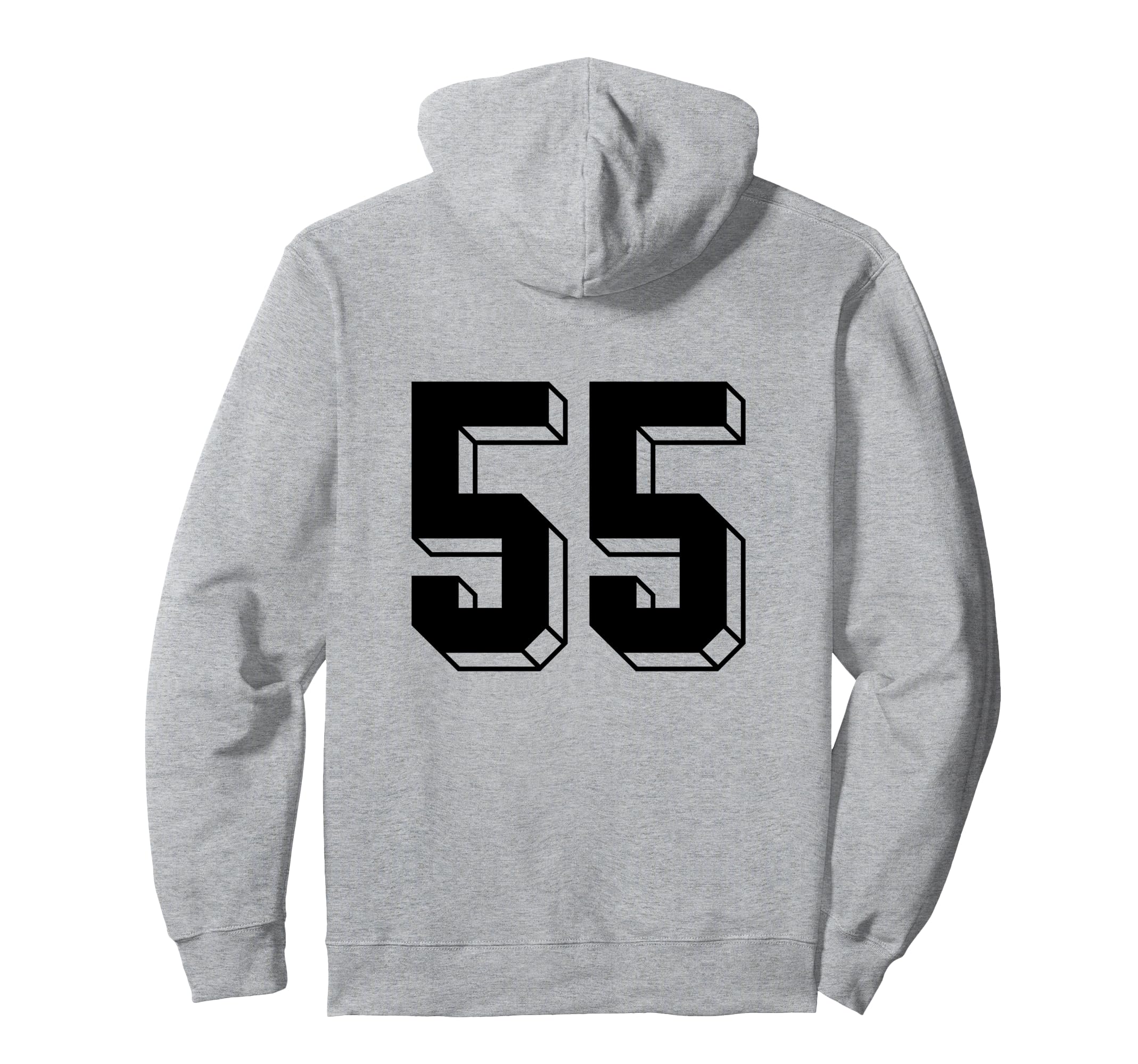 Number 55 Backside 80S 90S Team Jersey Hoodie - Trendy Graphic for Adults - T-Shirt, Sweatshirt, Hoodie