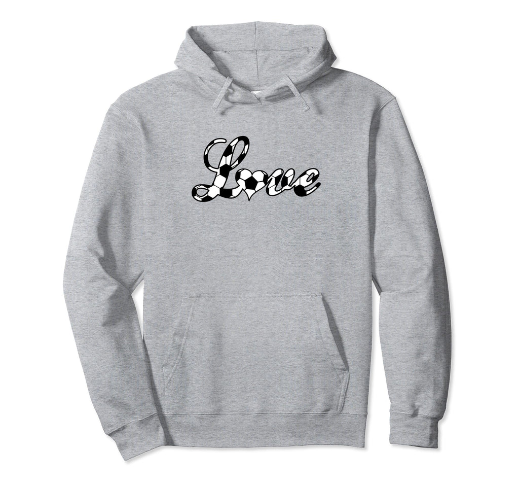 Love Soccer Ball Heart Soccer Mom Hoodie - Trendy Graphic Men Women - T-Shirt, Sweatshirt, Hoodie