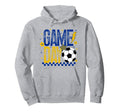Game Day Soccer Season Blue Gold Hoodie - Streetwear Style for Adults - T-Shirt, Sweatshirt, Hoodie