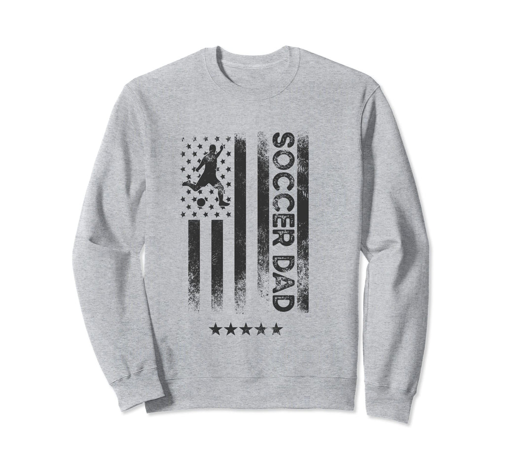 Usa American Flag Soccer Dad Sweatshirt - Graphic Print Unisex - T-Shirt, Sweatshirt, Hoodie
