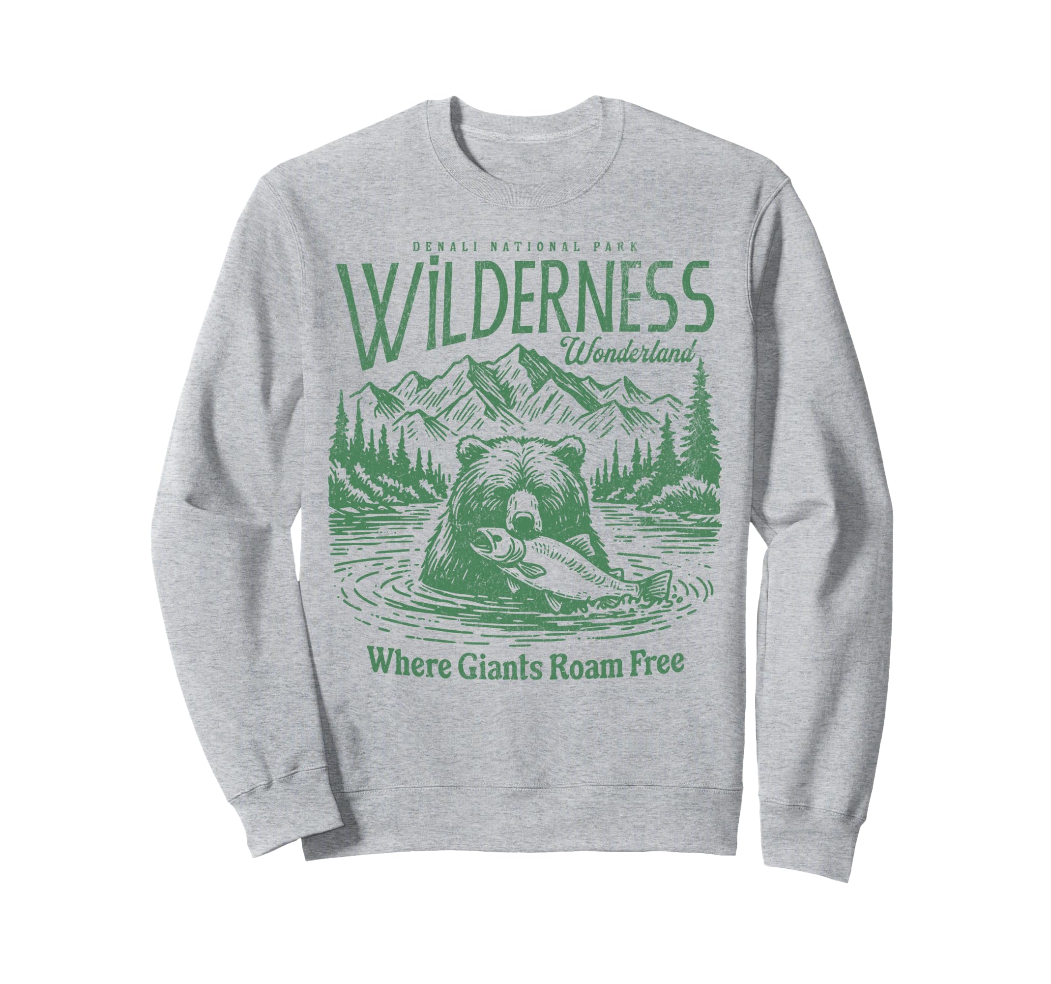 Denali National Park Camping Sweatshirt - Casual Everyday Wear for Adults - T-Shirt, Sweatshirt, Hoodie