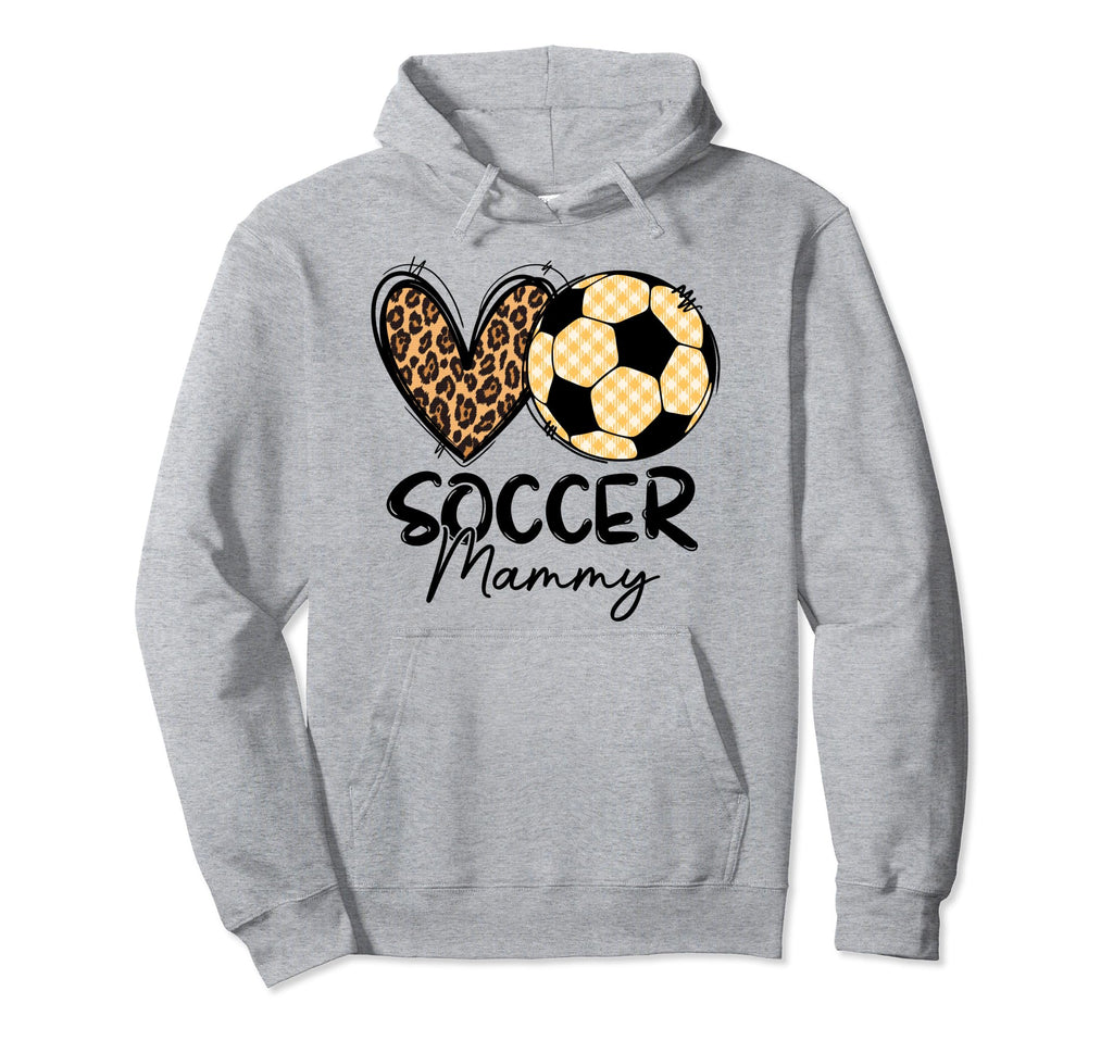 Soccer Mammy Heart Leopard Matching Family Hoodie - Minimalist Print Unisex - T-Shirt, Sweatshirt, Hoodie