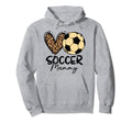 Soccer Mammy Heart Leopard Matching Family Hoodie - Minimalist Print Unisex - T-Shirt, Sweatshirt, Hoodie
