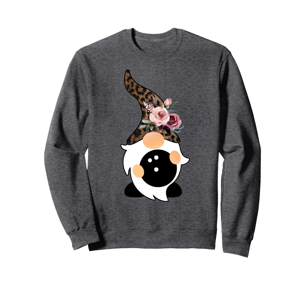 Bowling And Gnome Leopard Floral Sweatshirt - Custom Art Print Men Women - T-Shirt, Sweatshirt, Hoodie