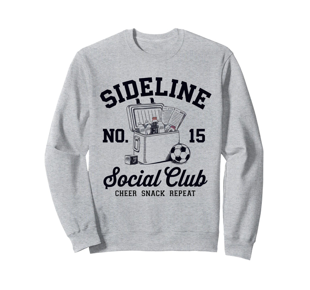 Sideline Social Club Soccer Mom Game Sweatshirt - Aesthetic Graphic Unisex - T-Shirt, Sweatshirt, Hoodie