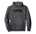 Stanford Ca Distressed Black Varsity Hoodie - Minimalist Print for Adults - T-Shirt, Sweatshirt, Hoodie