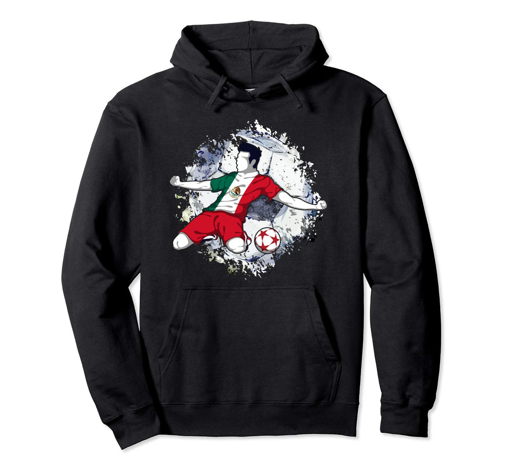 Mexico Soccer Mexican National Flag Hoodie - Fun Novelty Design Men Women - T-Shirt, Sweatshirt, Hoodie