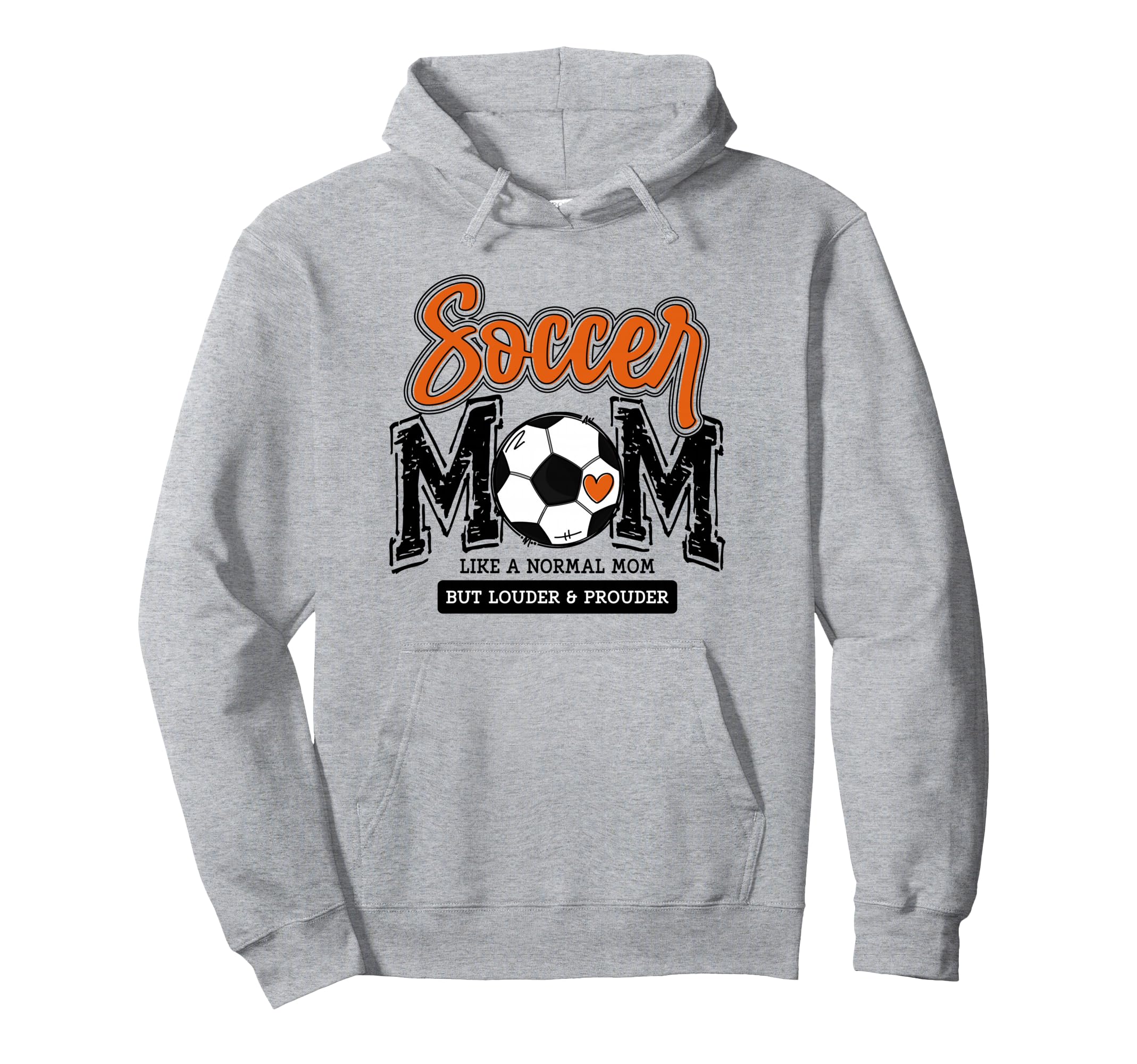 Soccer Mom Orange Soccer Player Calls Hoodie - Casual Everyday Wear Unisex - T-Shirt, Sweatshirt, Hoodie