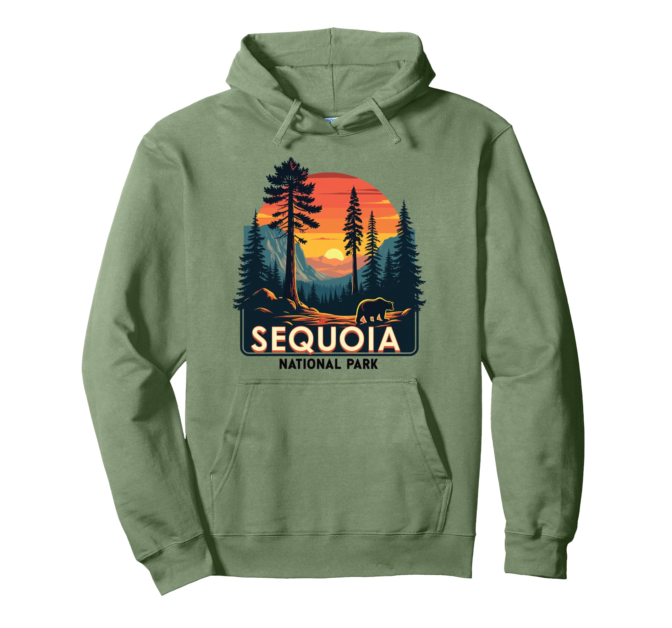 Sequoia National Park Wilderness Bear Hoodie - Novelty Apparel Men Women - T-Shirt, Sweatshirt, Hoodie