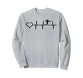 Soccer Heartbeat Heart Soccer Sweatshirt - Aesthetic Graphic Men Women - T-Shirt, Sweatshirt, Hoodie