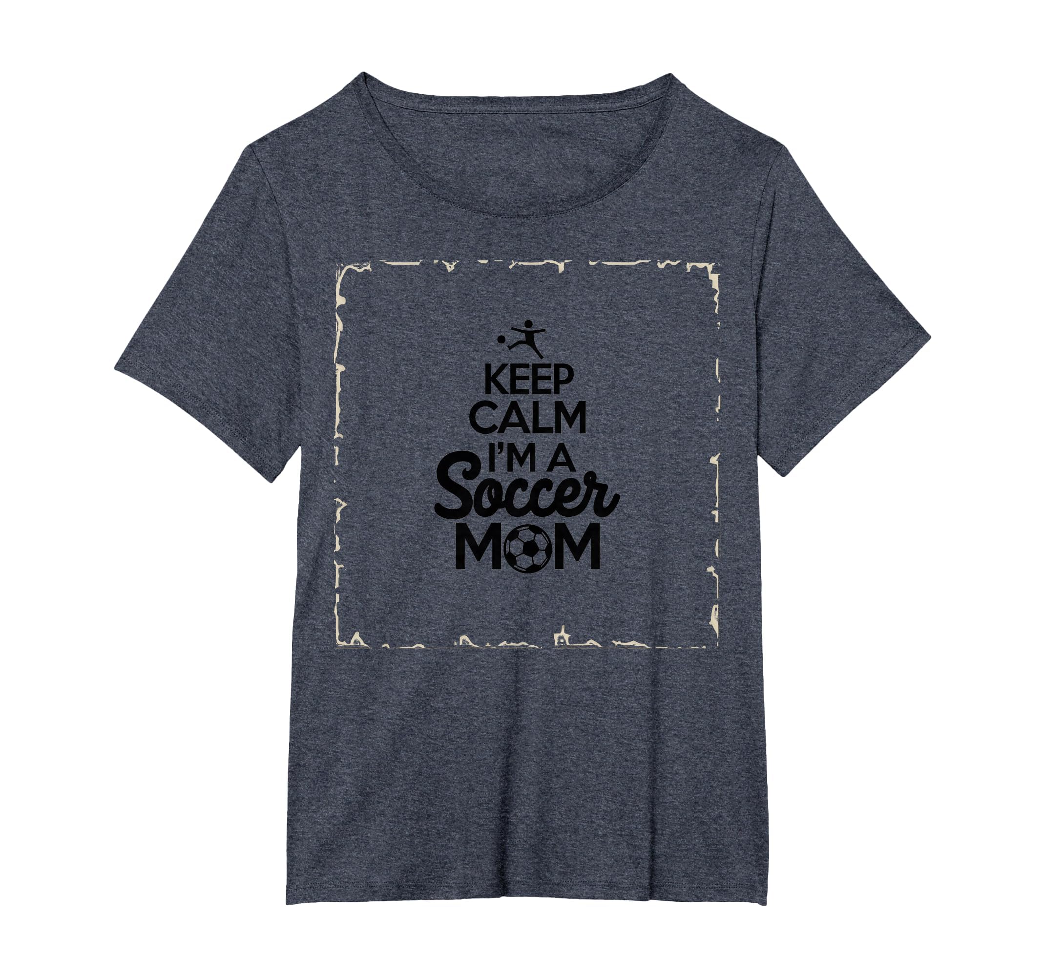 Keep Calm Im Soccer Mom Proud Parent T-Shirt - Graphic Print for Adults - T-Shirt, Sweatshirt, Hoodie