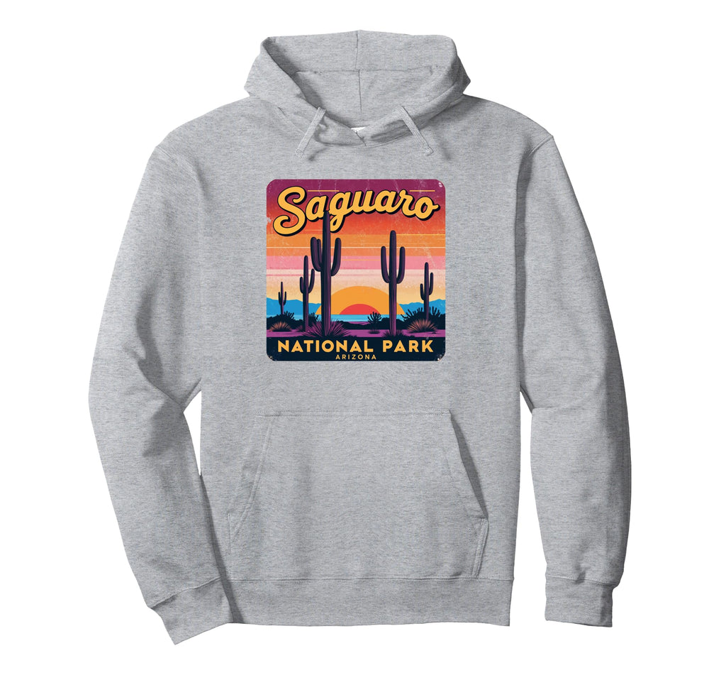 Saguaro National Park Sunset Landscape Hoodie - Custom Art Print for Adults - T-Shirt, Sweatshirt, Hoodie