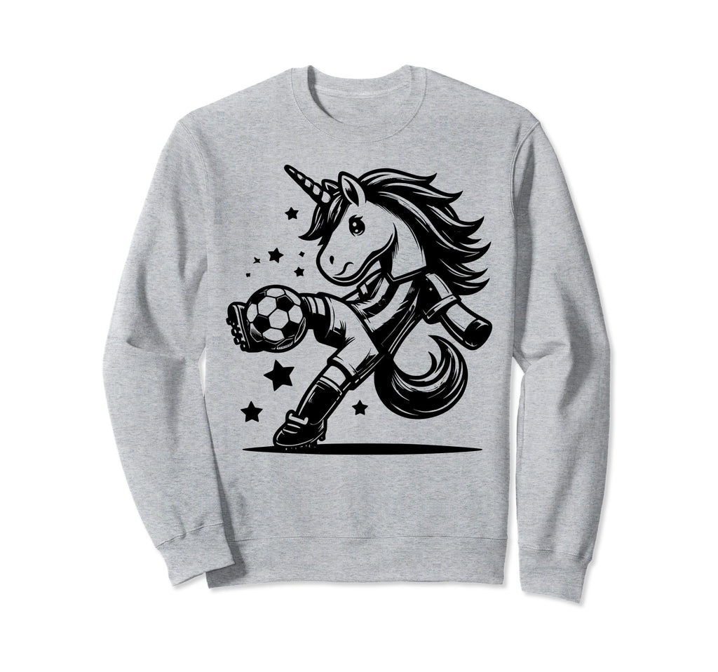 Footballer Unicorn Fans Soccer Sweatshirt - Casual Everyday Wear Unisex - T-Shirt, Sweatshirt, Hoodie