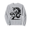 Footballer Unicorn Fans Soccer Sweatshirt - Casual Everyday Wear Unisex - T-Shirt, Sweatshirt, Hoodie