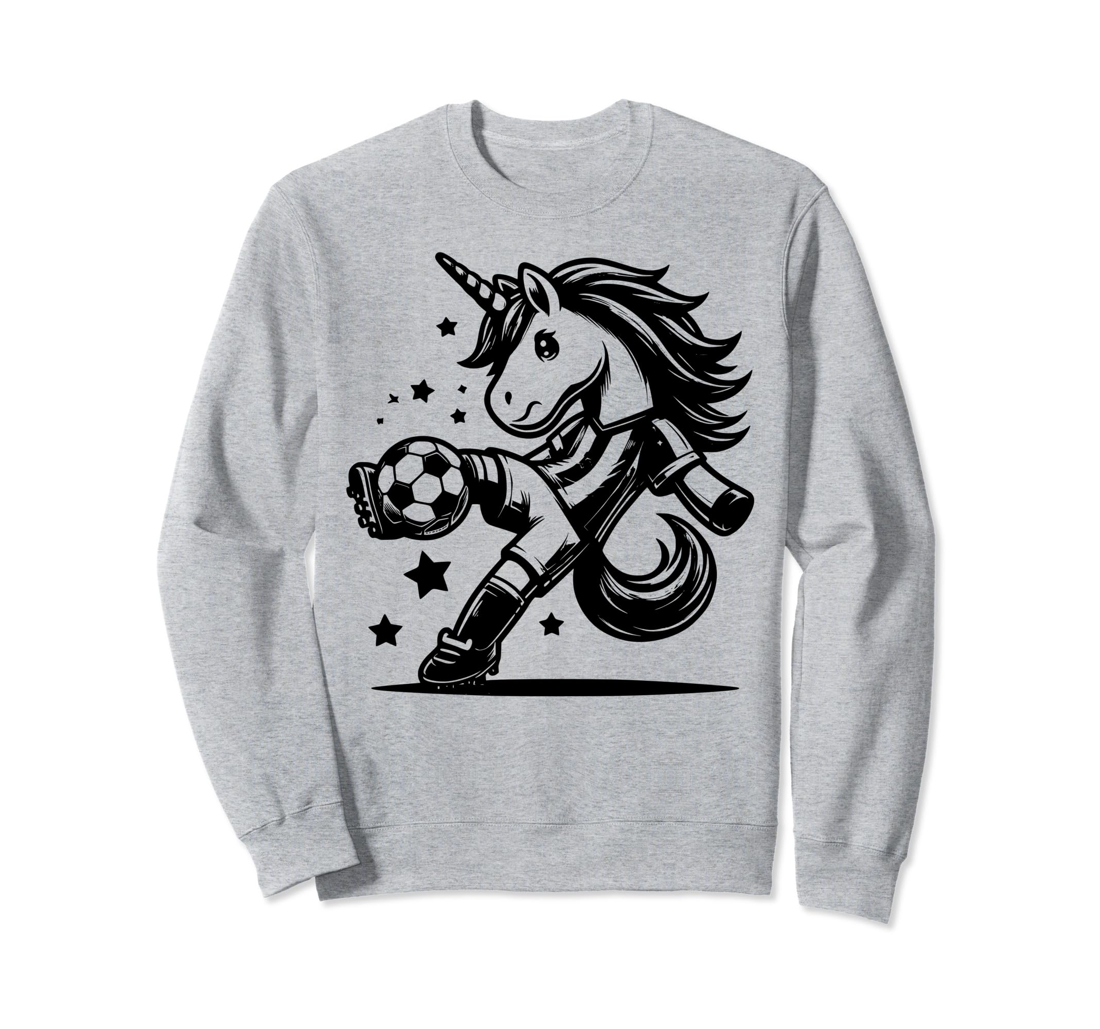 Footballer Unicorn Fans Soccer Sweatshirt - Casual Everyday Wear Unisex - T-Shirt, Sweatshirt, Hoodie