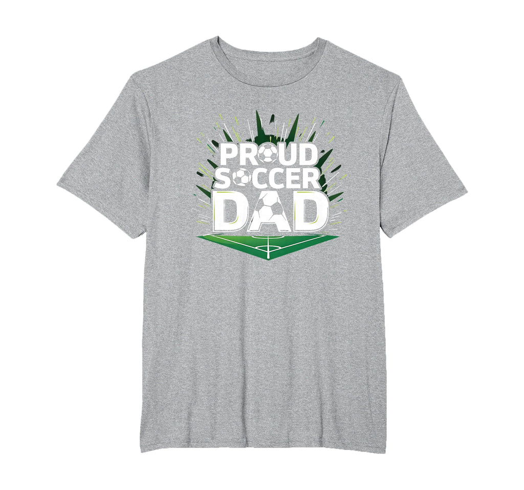 Proud Soccer Dad Cheering Sideline Champion T-Shirt - Graphic Print Unisex - T-Shirt, Sweatshirt, Hoodie