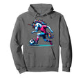Footballer Unicorn Fans Soccer Team Hoodie - Custom Art Print for Adults - T-Shirt, Sweatshirt, Hoodie