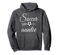 Soccer Auntie Heart Soccer Lovers Hoodie - Streetwear Style for Adults - T-Shirt, Sweatshirt, Hoodie