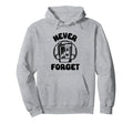 Cassette Tape Player Walkman Never Forget Hoodie - Streetwear Style Unisex - T-Shirt, Sweatshirt, Hoodie