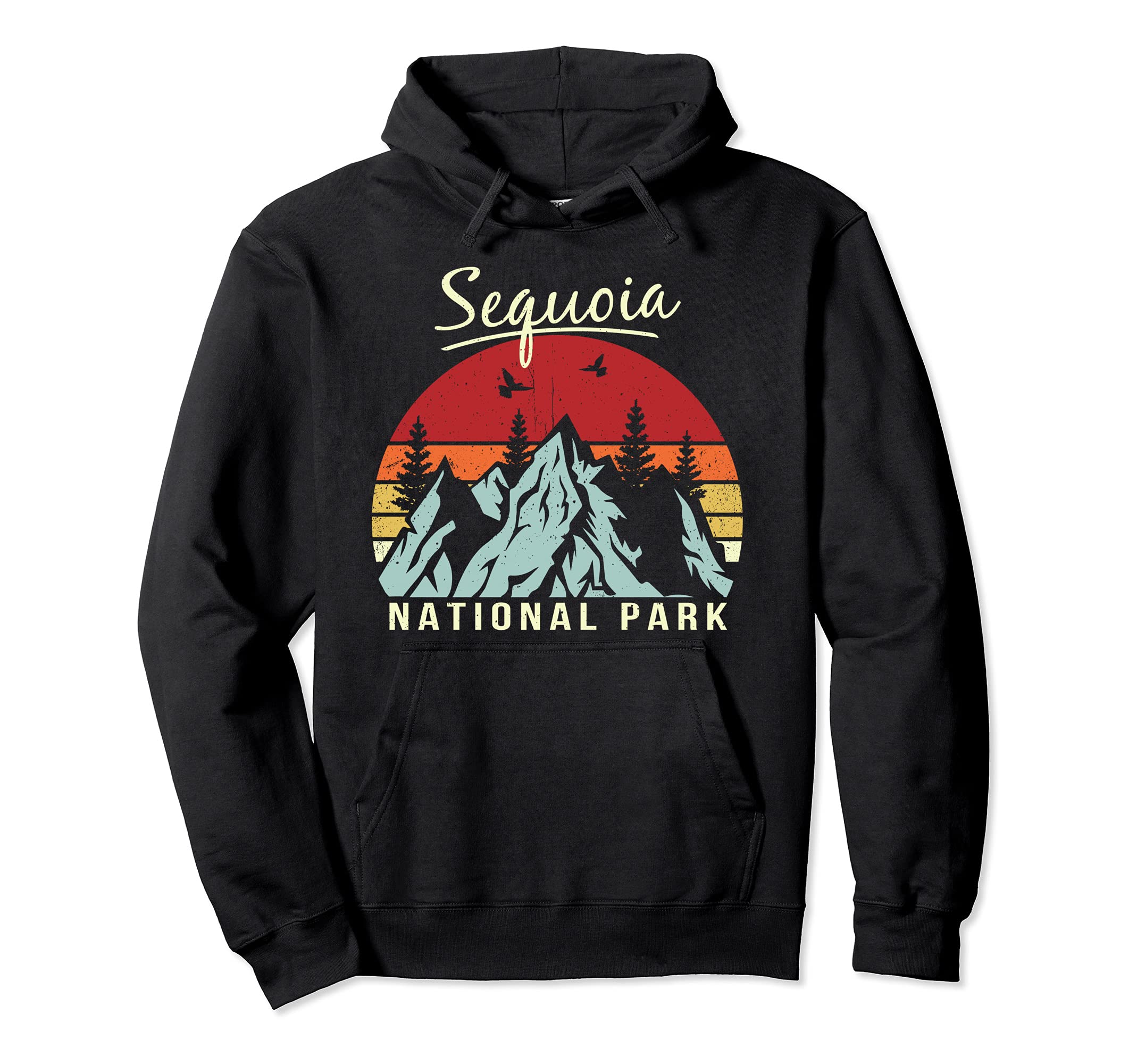 Hiking Camping Sequoia National Park Hoodie - Graphic Print for Adults - T-Shirt, Sweatshirt, Hoodie