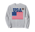 Usa American Soccer Jersey Flag Sweatshirt - Trendy Graphic for Adults - T-Shirt, Sweatshirt, Hoodie