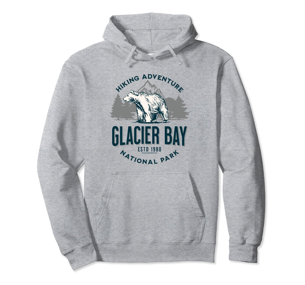 Glacier Bay Alaska Nature Mountains Hoodie - Fun Novelty Design for Adults - T-Shirt, Sweatshirt, Hoodie