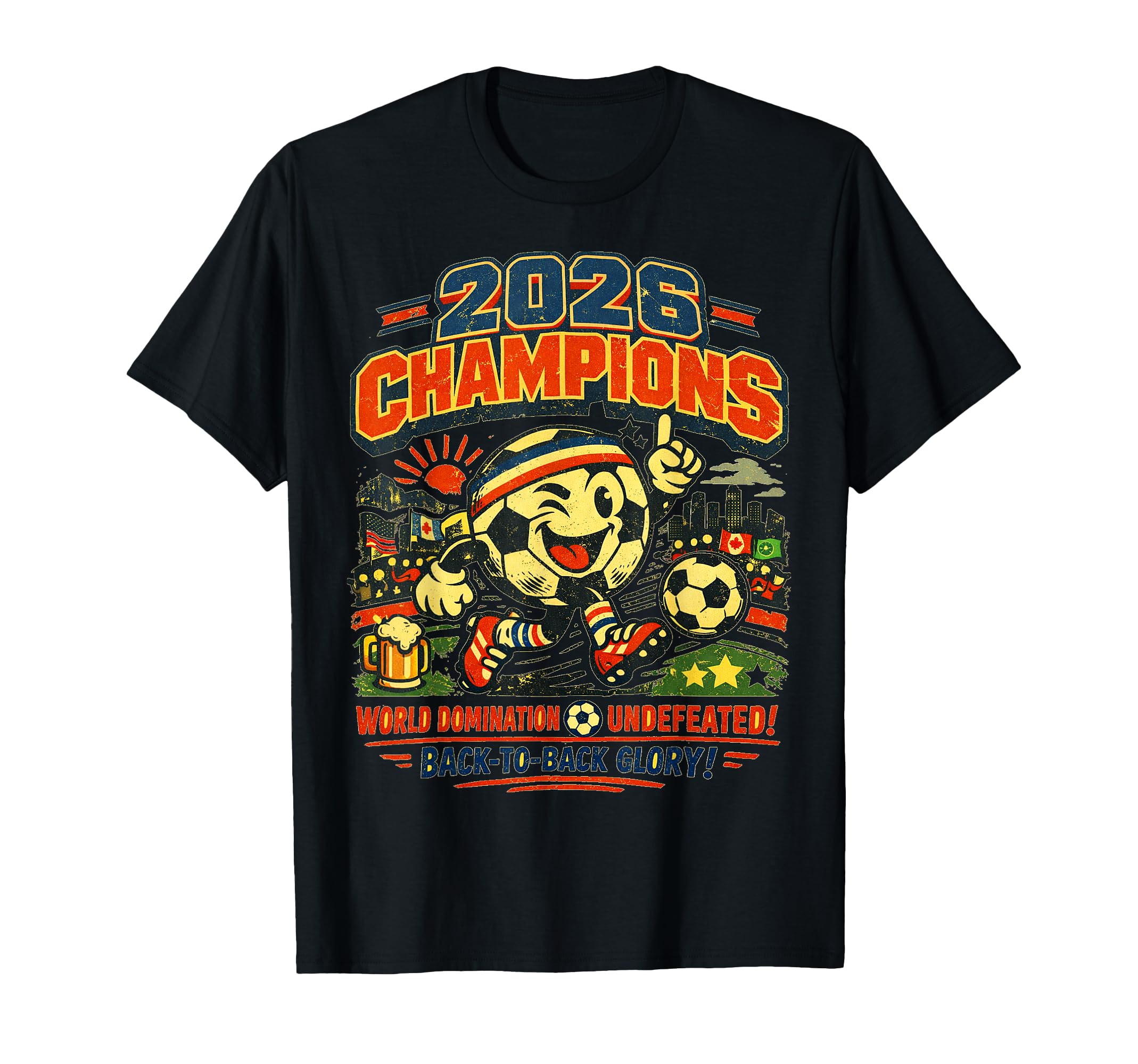 Soccer Domination Champions 2026 T-Shirt - Trendy Graphic Men Women - T-Shirt, Sweatshirt, Hoodie