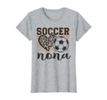 Soccer Nona Leopard Heart Family T-Shirt - Custom Art Print Men Women - T-Shirt, Sweatshirt, Hoodie