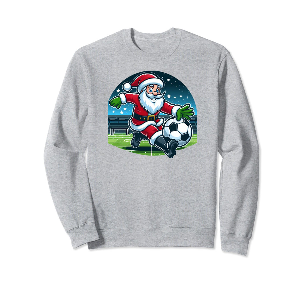 Santa Loves Soccer Sweatshirt - Graphic Print Men Women - T-Shirt, Sweatshirt, Hoodie