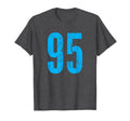 Number 95 Distressed Sport Team Player T-Shirt - Graphic Print Unisex - T-Shirt, Sweatshirt, Hoodie