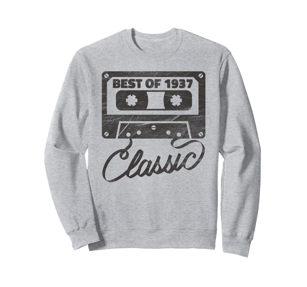 Best 1937 Birthday Gifts Cassette Sweatshirt - Unique Graphic Men Women - T-Shirt, Sweatshirt, Hoodie