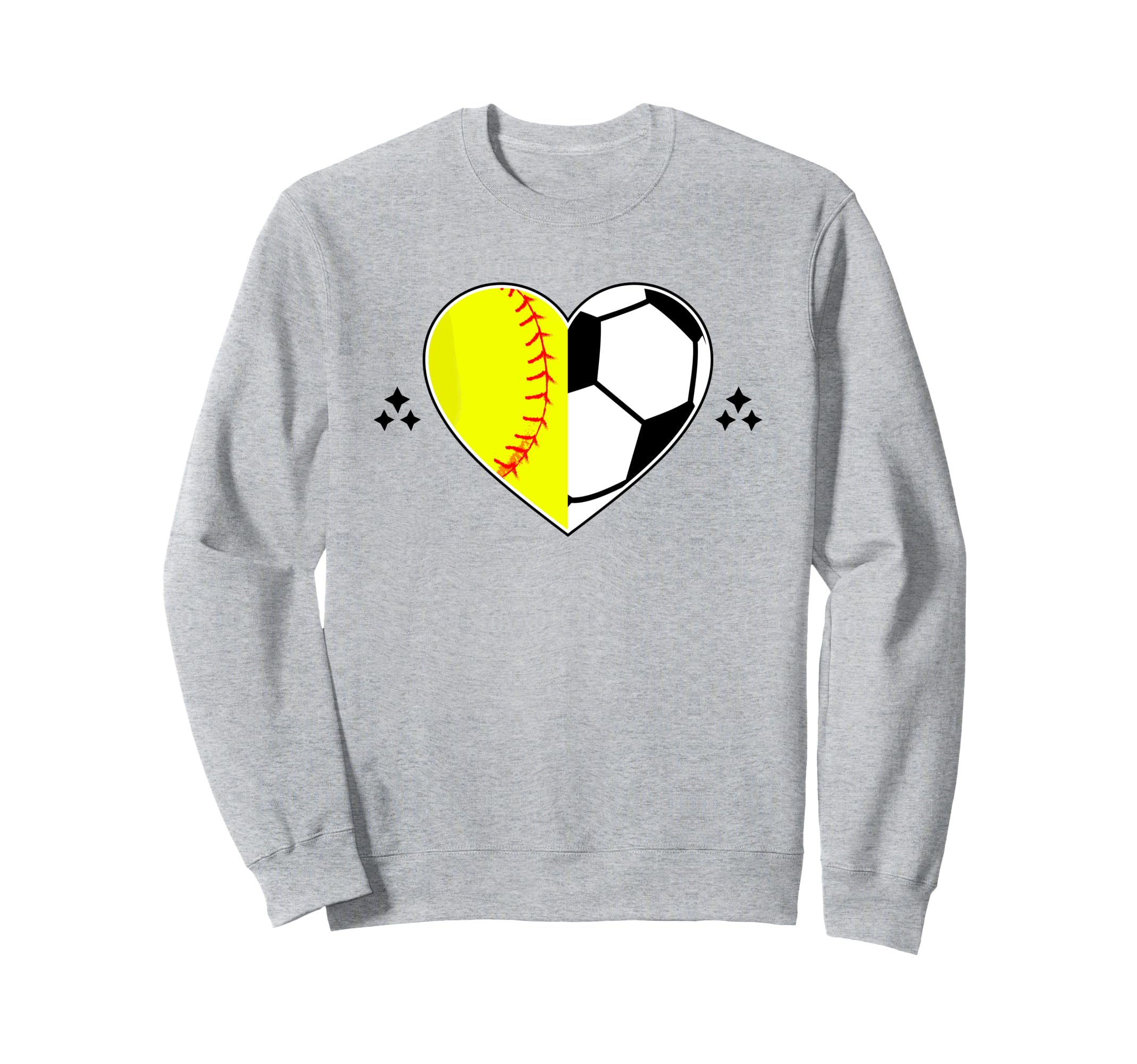 Soccer And Softball Heart Catcher Sweatshirt - Streetwear Style Unisex - T-Shirt, Sweatshirt, Hoodie