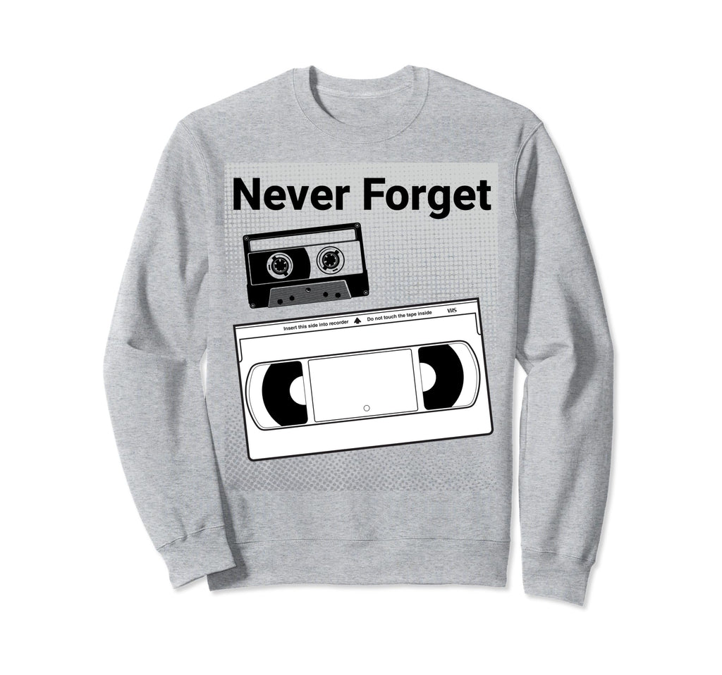 90S 80S Audio And Video Cassette Tape Sweatshirt - Aesthetic Graphic Unisex - T-Shirt, Sweatshirt, Hoodie