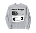 90S 80S Audio And Video Cassette Tape Sweatshirt - Aesthetic Graphic Unisex - T-Shirt, Sweatshirt, Hoodie
