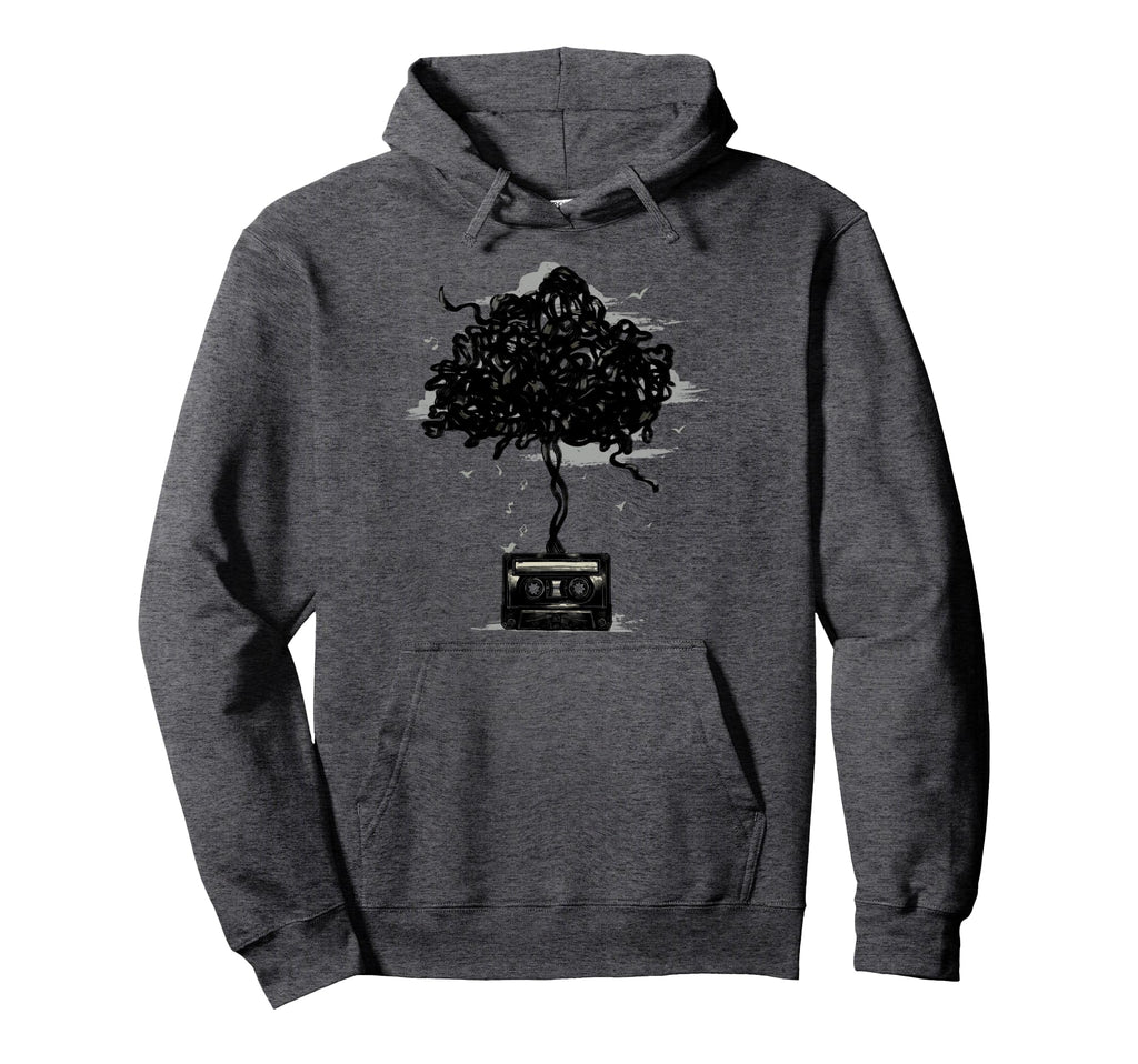 Cassette Tape 80S Cassette Tree Hoodie - Aesthetic Graphic for Adults - T-Shirt, Sweatshirt, Hoodie