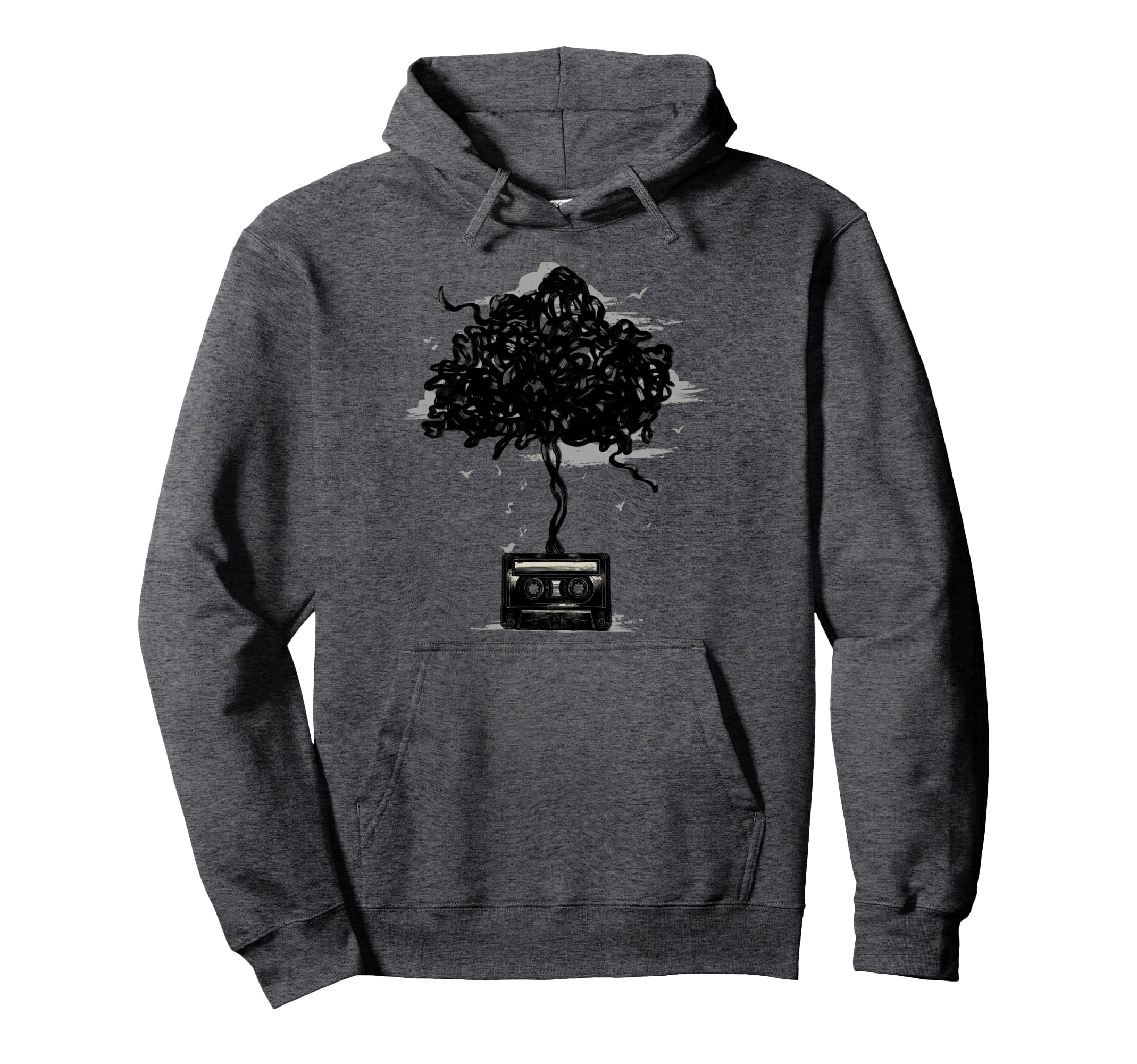 Cassette Tape 80S Cassette Tree Hoodie - Aesthetic Graphic for Adults - T-Shirt, Sweatshirt, Hoodie