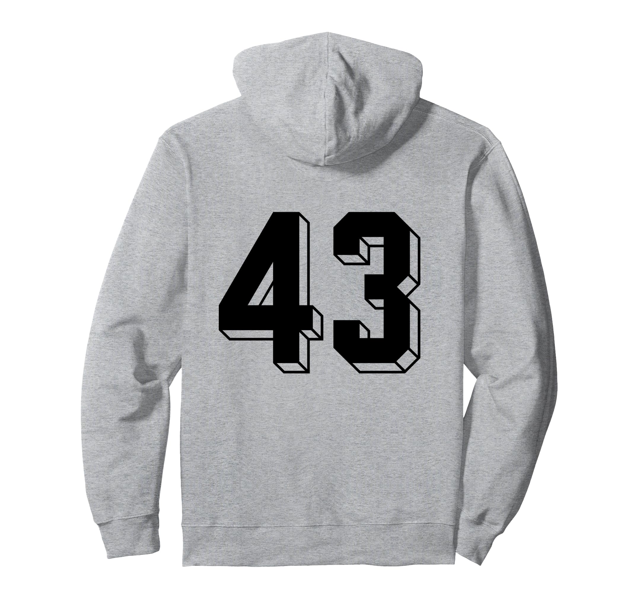 Number 43 Backside 80S 90S Team Jersey Hoodie - Unique Graphic Unisex - T-Shirt, Sweatshirt, Hoodie