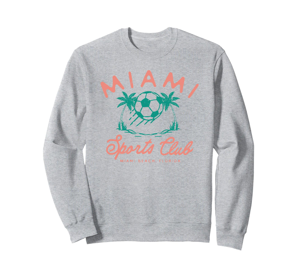 Trendy Miami Soccer Sports Club Sweatshirt - Minimalist Print Men Women - T-Shirt, Sweatshirt, Hoodie