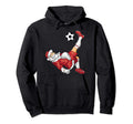 Santa Soccer Bicycle Kick Goalies Gag Hoodie - Fun Novelty Design Unisex - T-Shirt, Sweatshirt, Hoodie