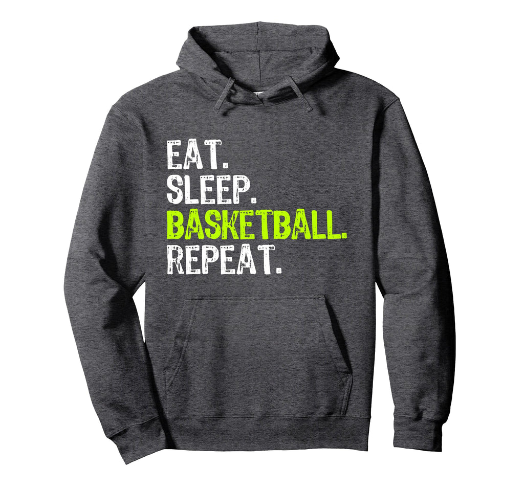 Eat Sleep Basketball Repeat Player Hoodie - Custom Art Print for Adults - T-Shirt, Sweatshirt, Hoodie