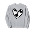 Football Soccer Heart Teen Sweatshirt - Aesthetic Graphic for Adults - T-Shirt, Sweatshirt, Hoodie