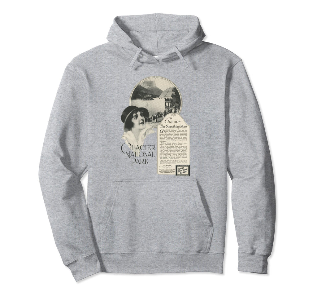 Glacier National Park Montana Hoodie - Novelty Apparel for Adults - T-Shirt, Sweatshirt, Hoodie