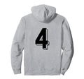 Number 4 Backside 80S 90S Team Jersey Hoodie - Aesthetic Graphic Unisex - T-Shirt, Sweatshirt, Hoodie