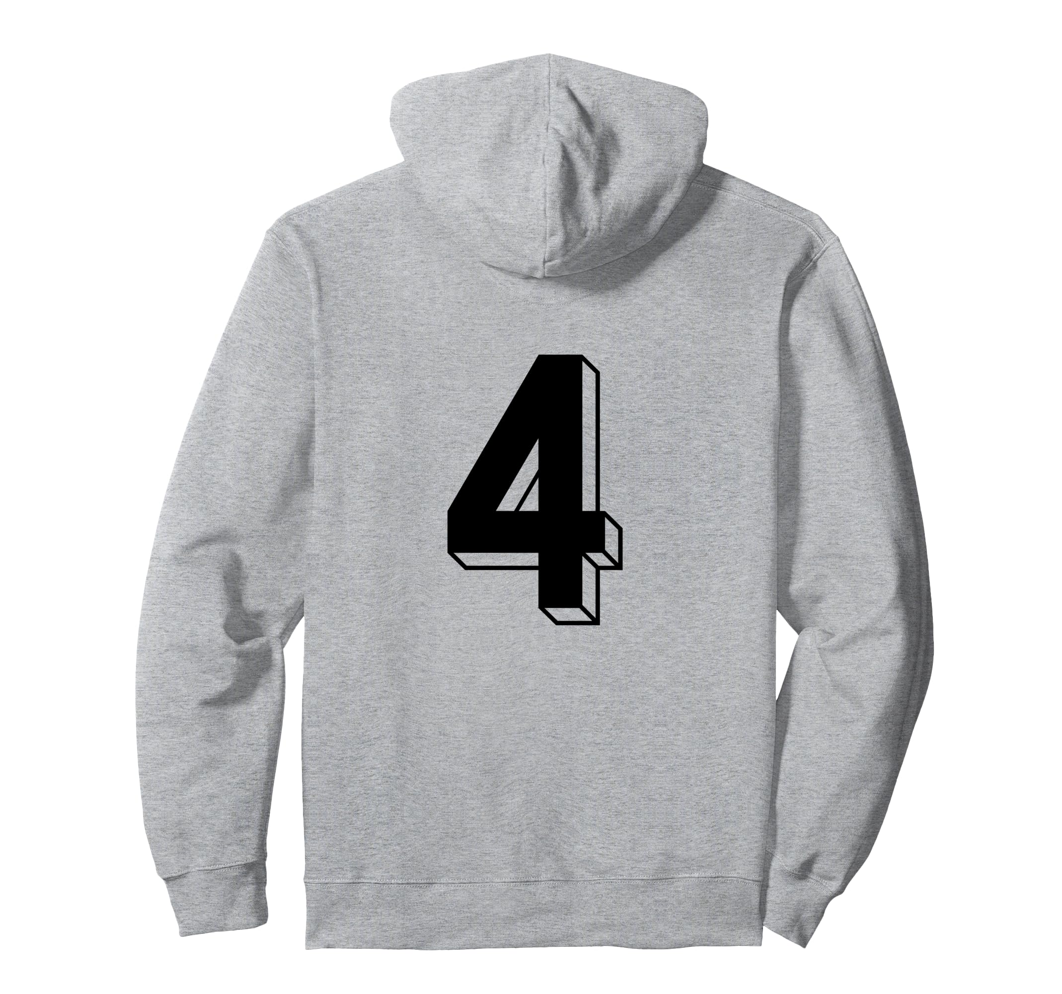 Number 4 Backside 80S 90S Team Jersey Hoodie - Aesthetic Graphic Unisex - T-Shirt, Sweatshirt, Hoodie
