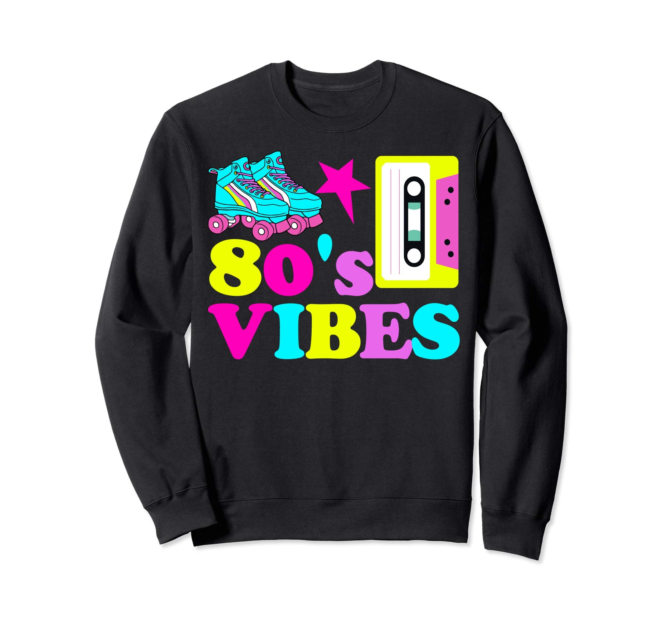 80S Vibes Roller Skate Party Sweatshirt - Casual Everyday Wear Unisex - T-Shirt, Sweatshirt, Hoodie